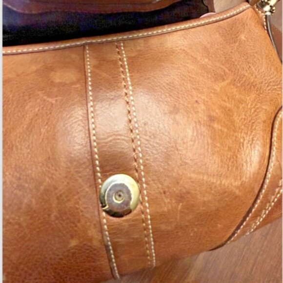 Vintage Coach 10317 Soho Buckle Braided Leather Mini Shoulder Bag Brown - Picture 5 of 16